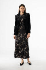 Black & Beige Round Neck Jumper