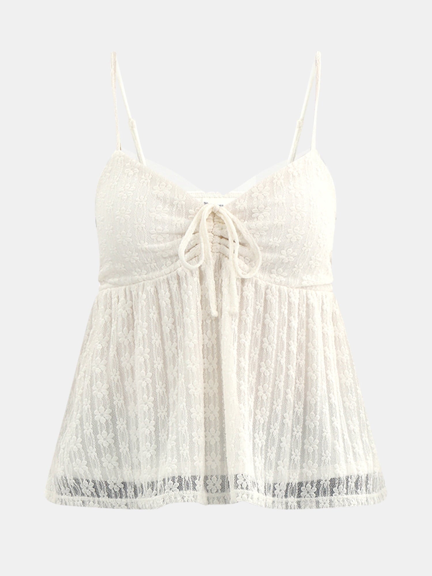 No Boundaries Babydoll Lace Top, Women's