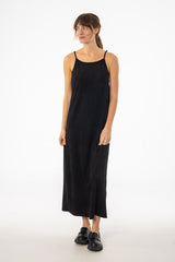 Black Microsuede Maxi Jumper