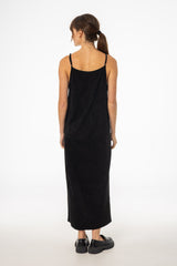 Black Microsuede Maxi Jumper