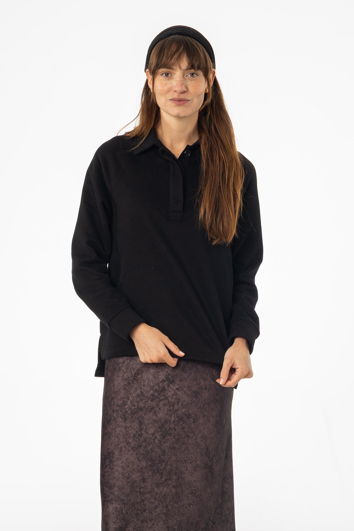 Black Polo Sweatshirt