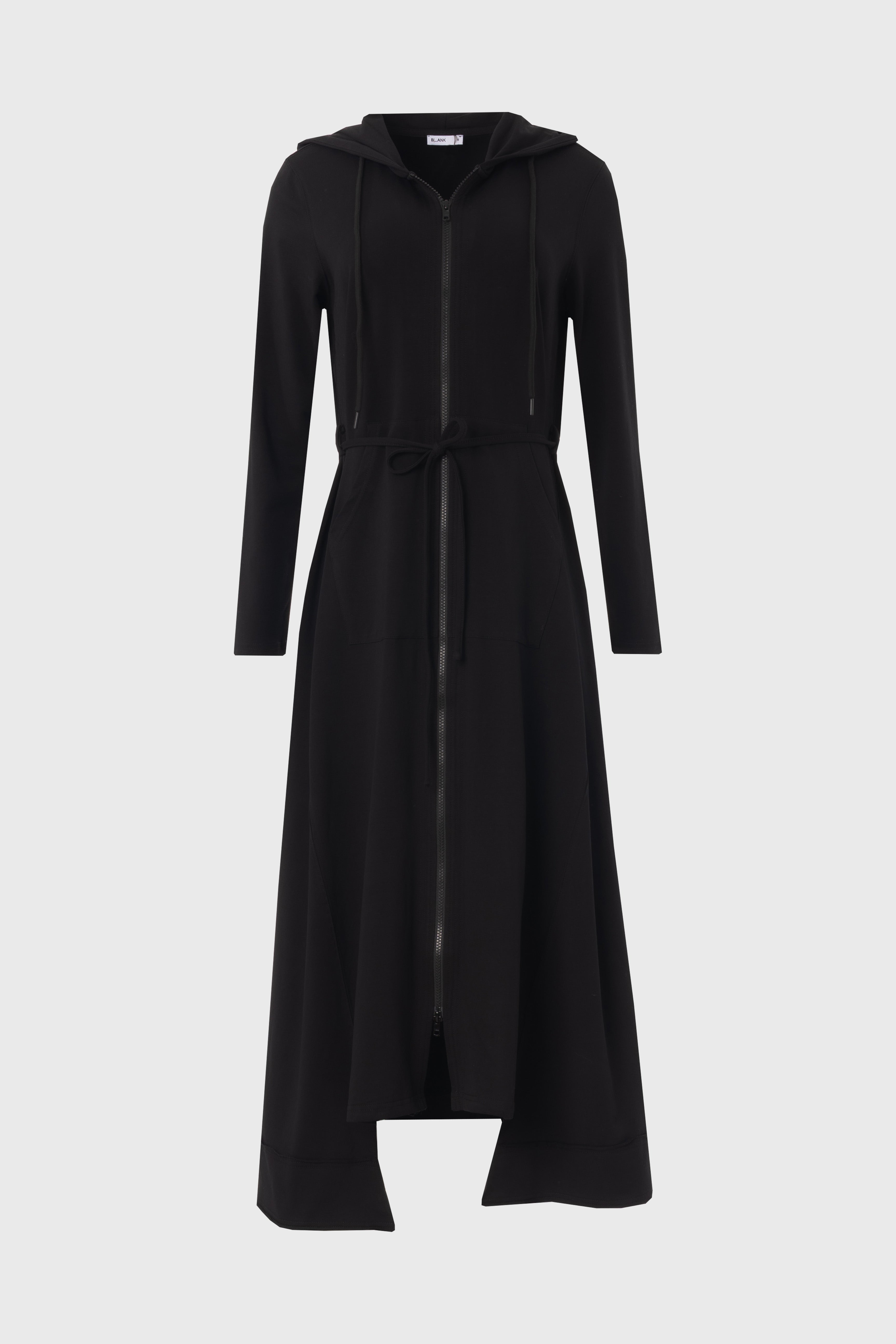Black Sweatshirt Maxi Dress