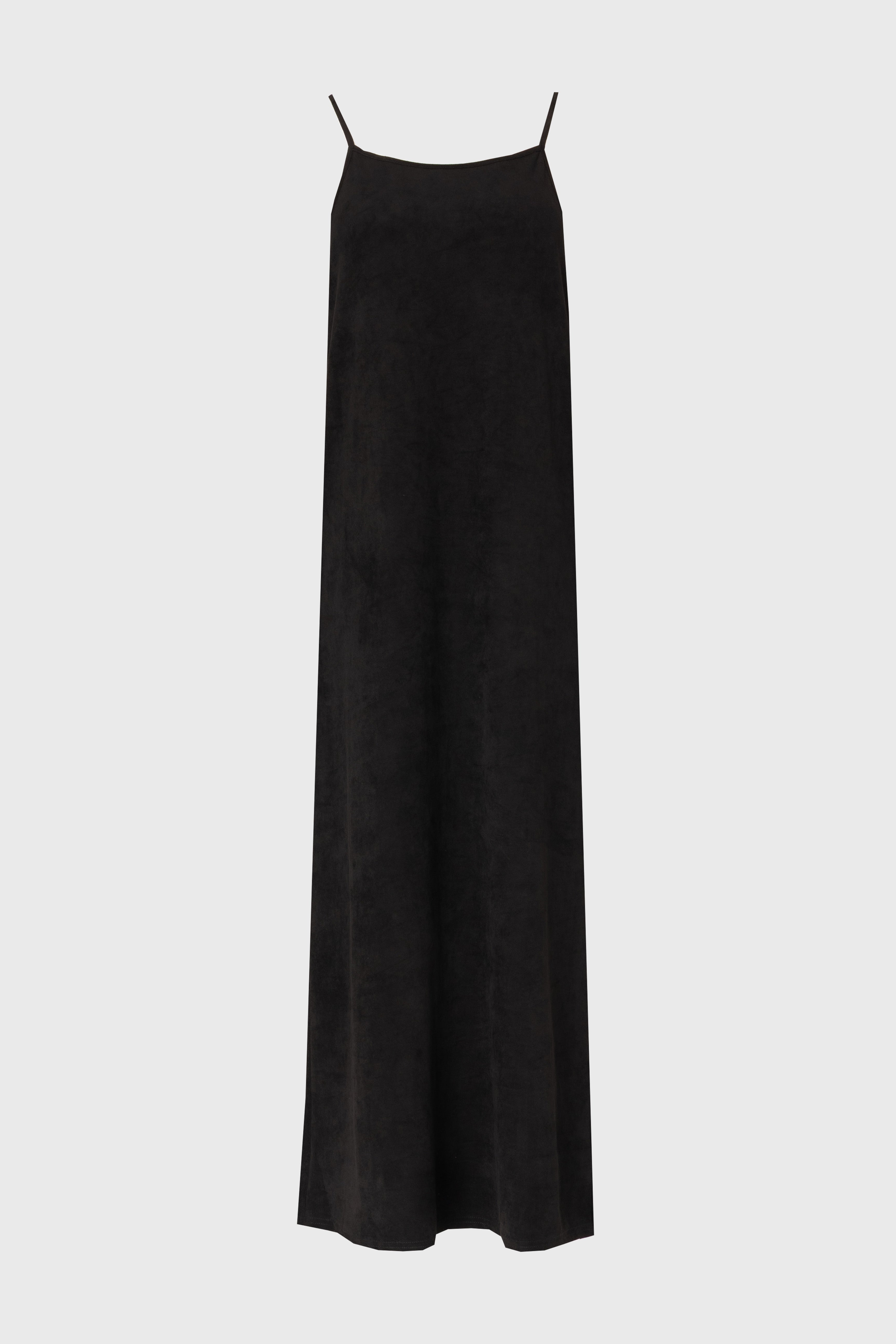 Black Microsuede Maxi Jumper