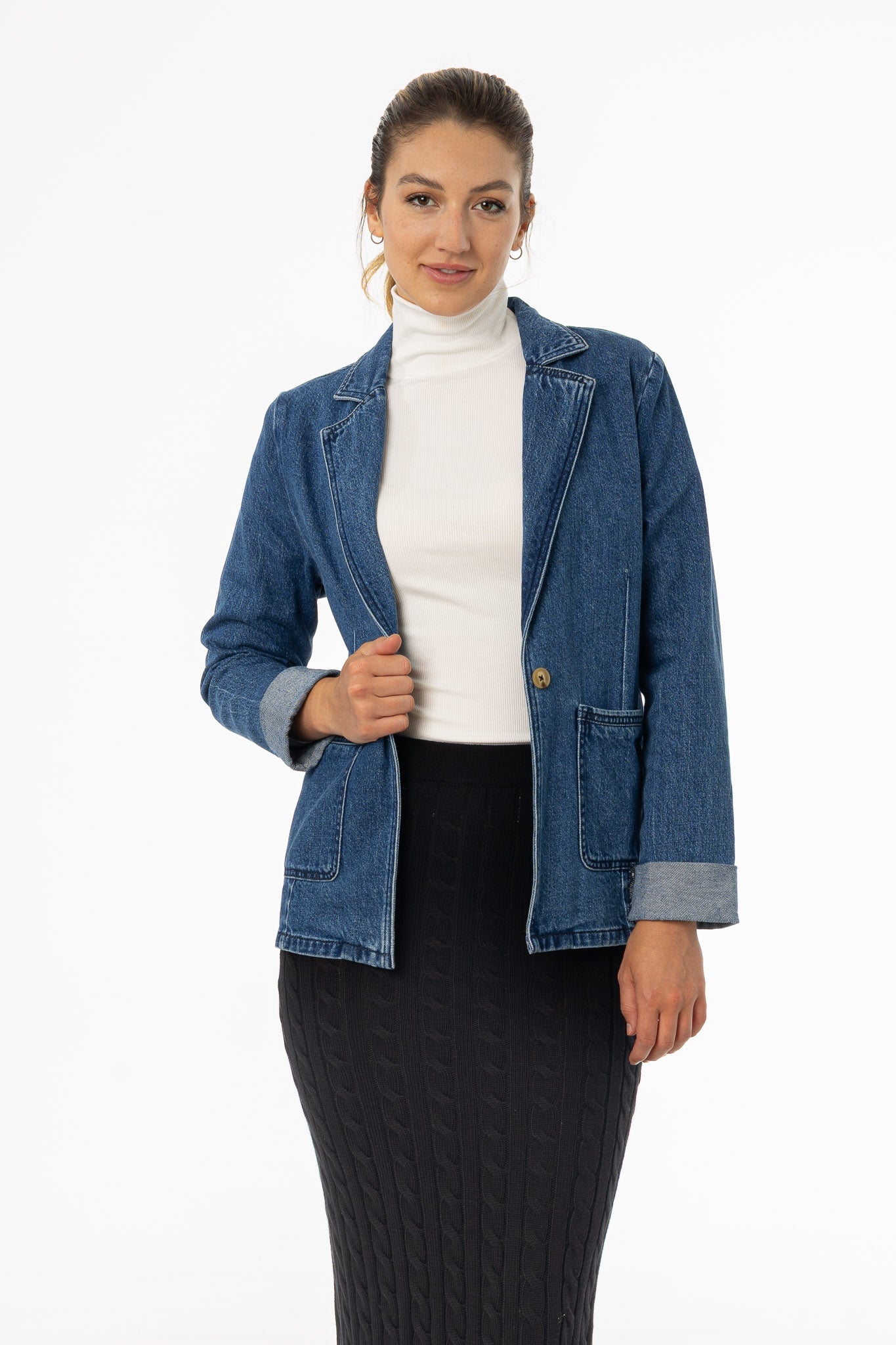 Blue Denim Blazer
