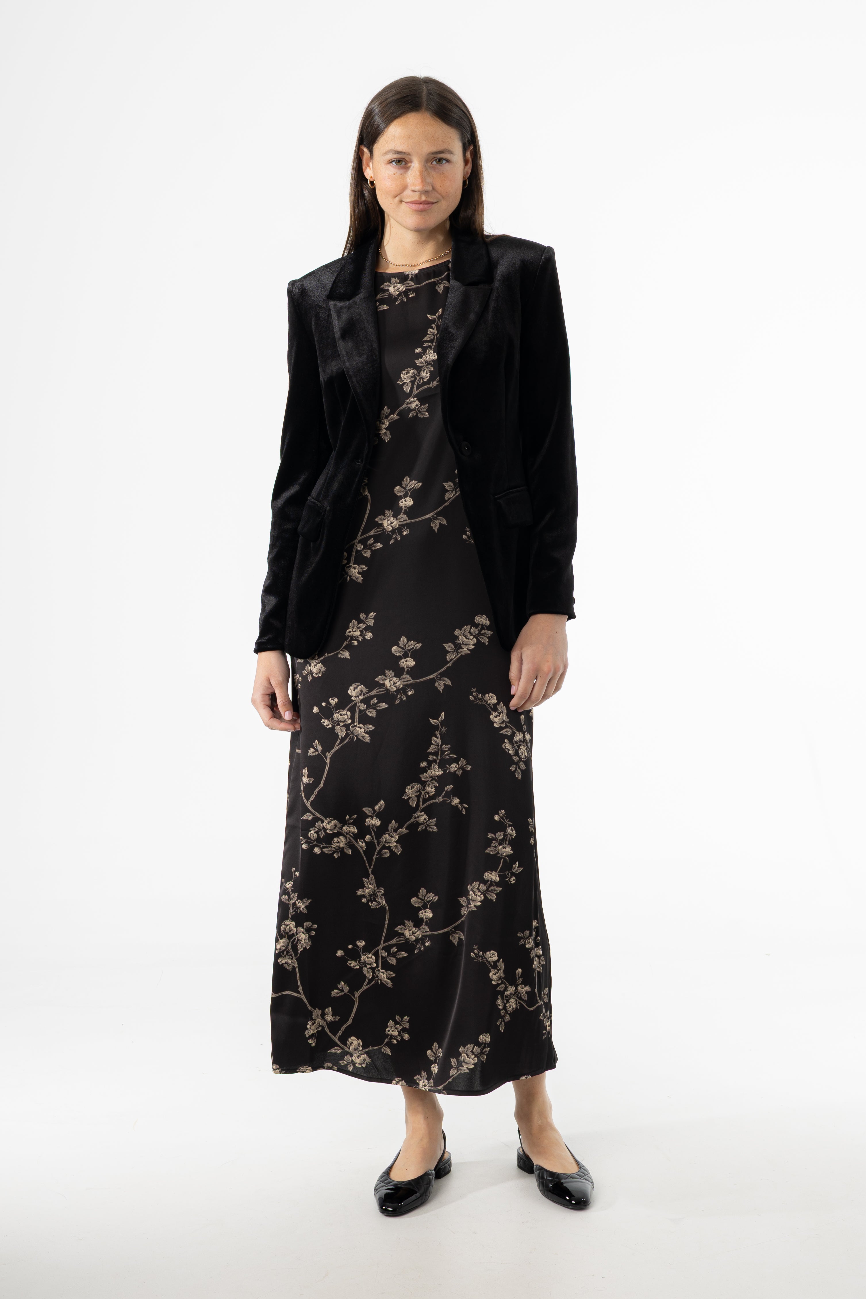 Black & Beige Round Neck Jumper