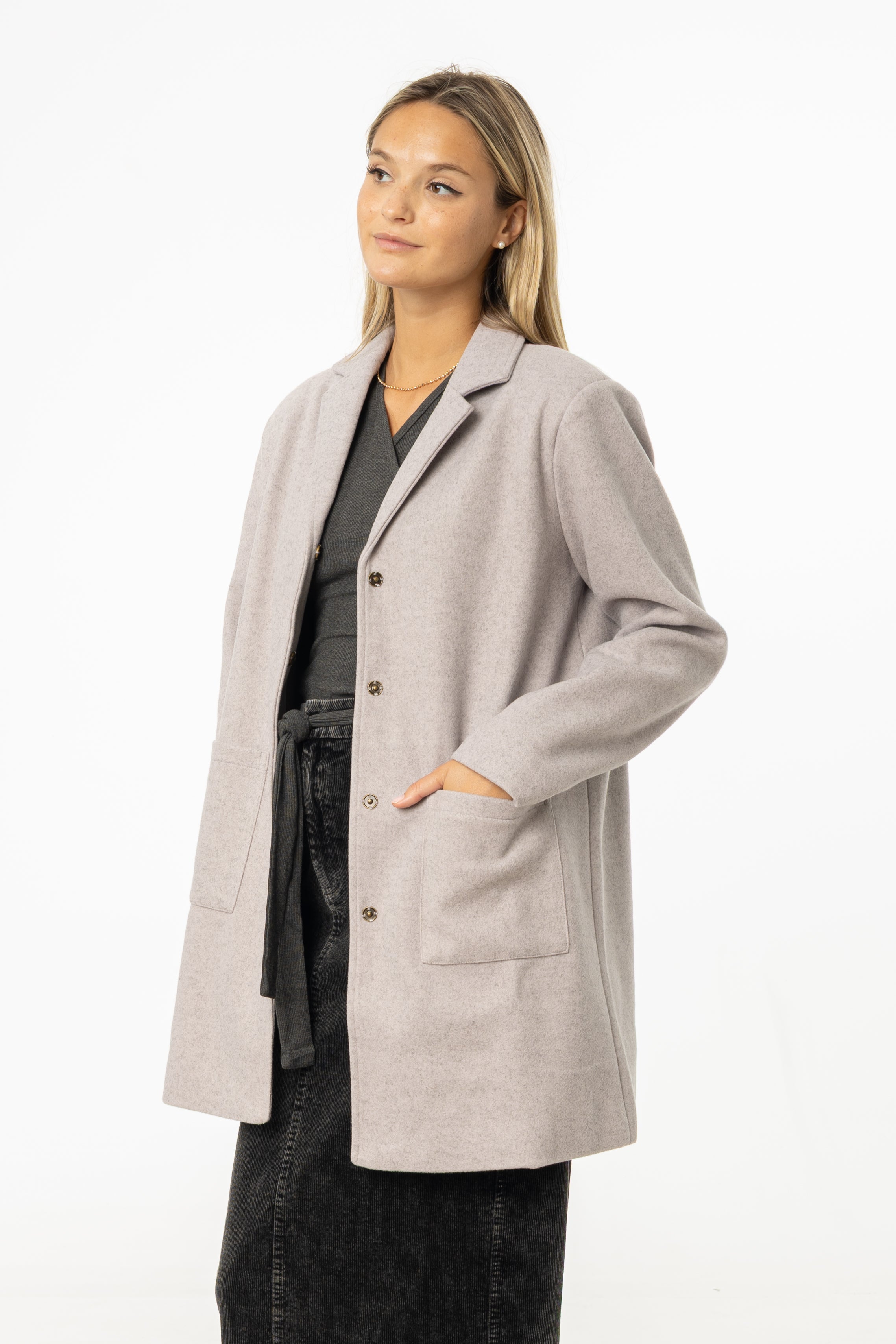 Grey Wool Coat