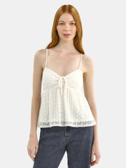 No Boundaries Babydoll Lace Top, Women's