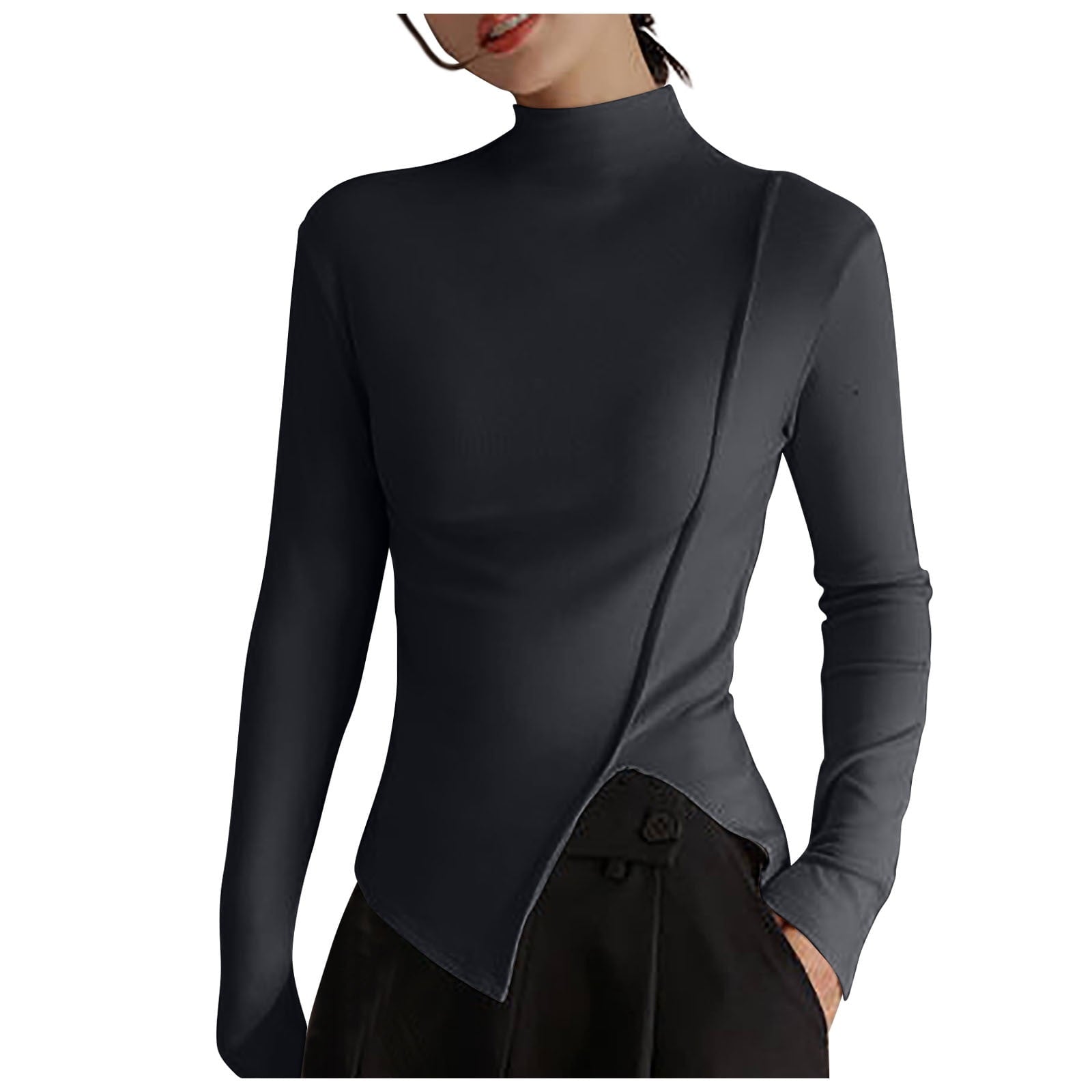 Womens Winter Clothes Women'S Winter Bottomed Double-Sided Long Sleeve Clothes Women'S Winter Clothes