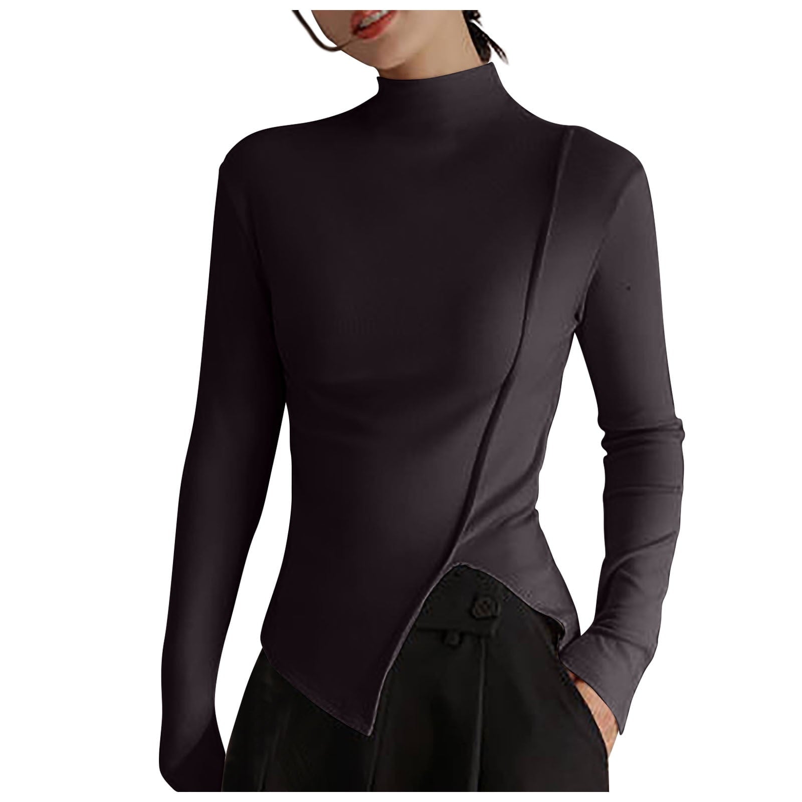 Womens Winter Clothes Women'S Winter Bottomed Double-Sided Long Sleeve Clothes Women'S Winter Clothes