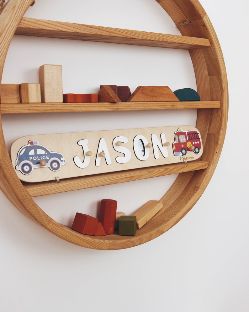 Boat Name Puzzle, Baby Boy Gift, Nautical Nursery, Wooden Toys, Toddler Gift, 1st Birthday Gift, Baby Shower Gift, Personalized Kids Toys